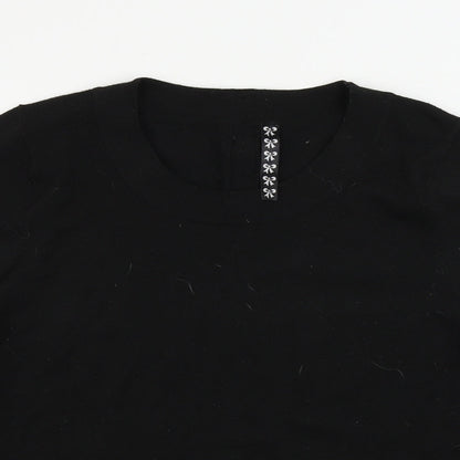 Womens UK Size 18 Preworn Black Pullover Jumper