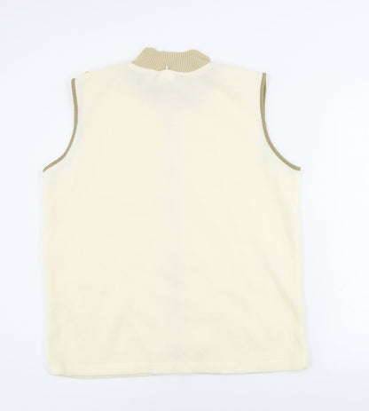 Womens UK Size M anne de lancay Ivory Gilet