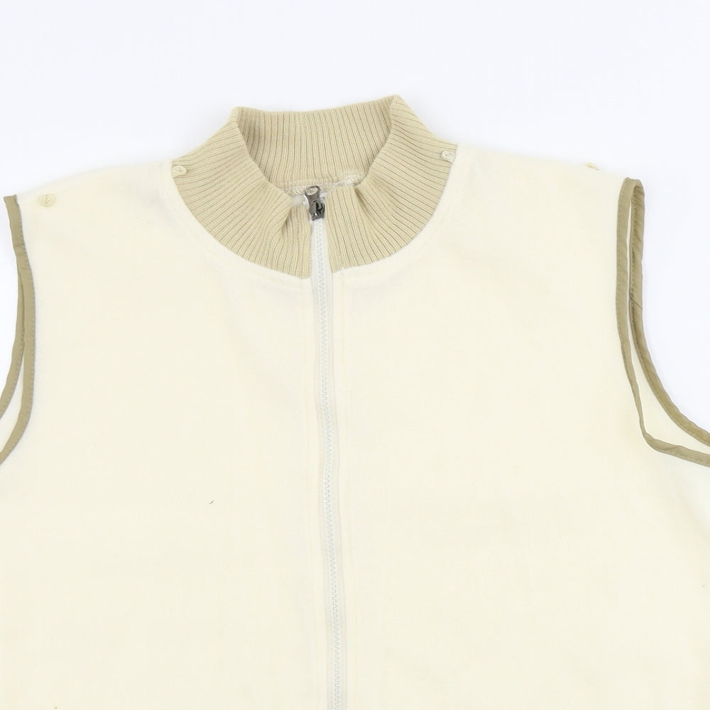Womens UK Size M anne de lancay Ivory Gilet