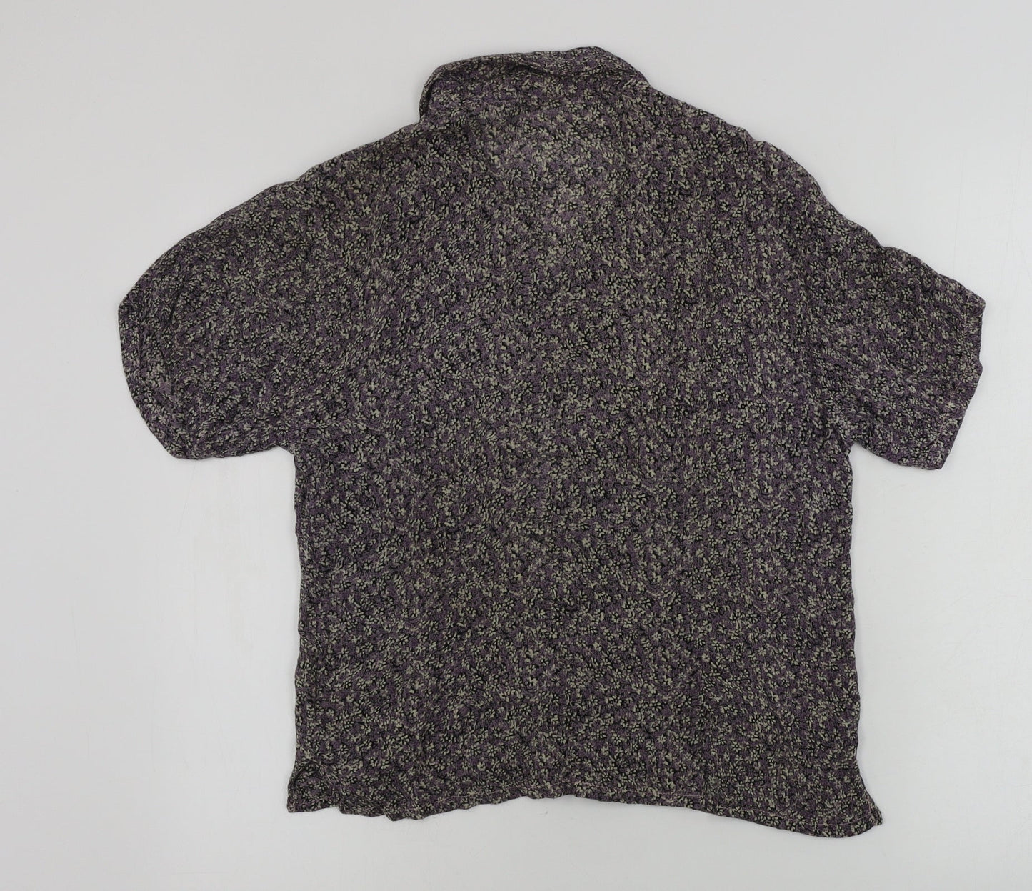 Womens UK Size S Preworn Grey Basic Button-Up