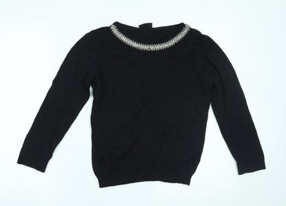 Womens UK Size S Wallis Black Pullover Jumper