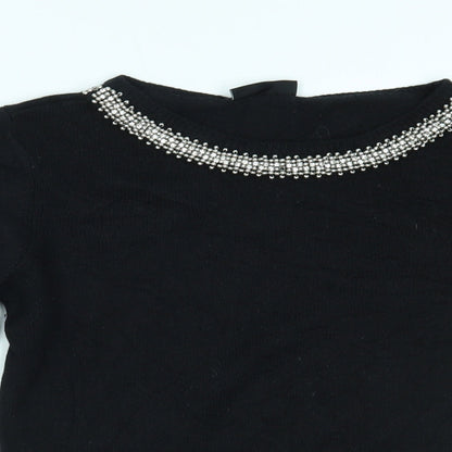 Womens UK Size S Wallis Black Pullover Jumper