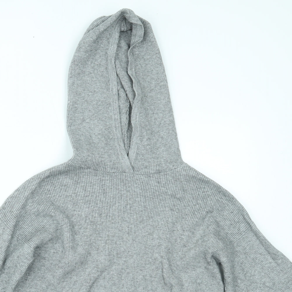 H&M Womens Grey   Pullover Hoodie Size XS