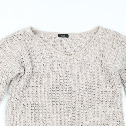 F&F Womens Pink   Pullover Jumper Size 8
