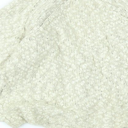 Womens UK Size M NEXT Beige Cardigan Jumper