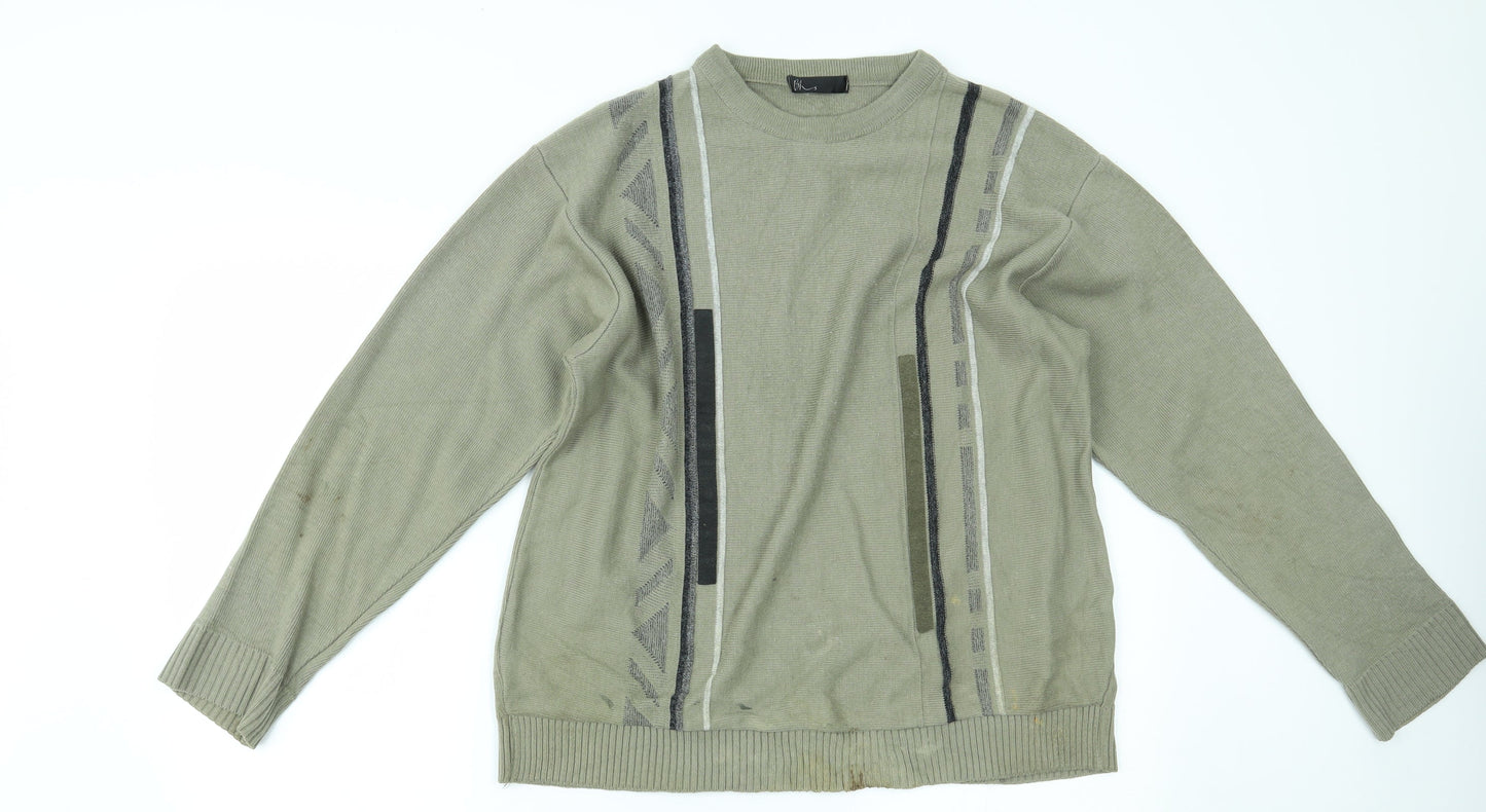 Womens UK Size M BHS Green Pullover Jumper