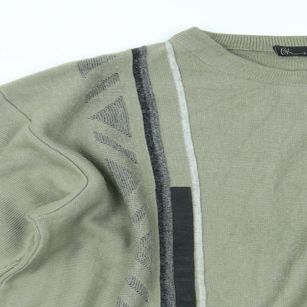 Womens UK Size M BHS Green Pullover Jumper