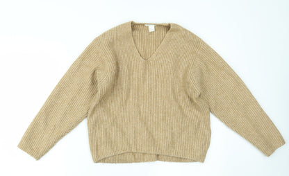 Womens UK Size XS H&M Brown Pullover Jumper