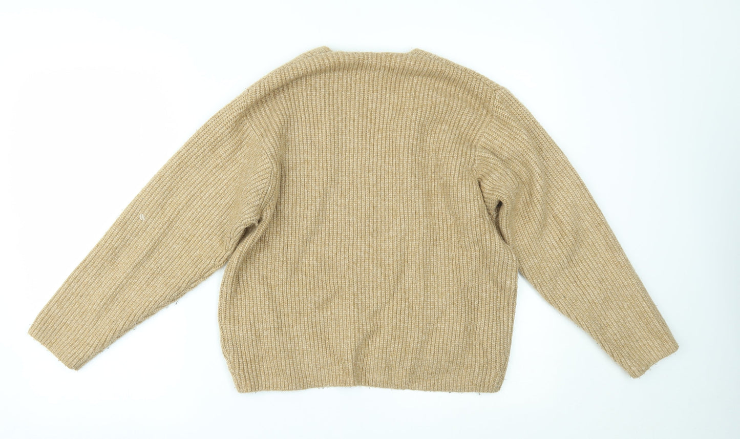 Womens UK Size XS H&M Brown Pullover Jumper