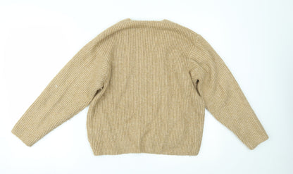 Womens UK Size XS H&M Brown Pullover Jumper