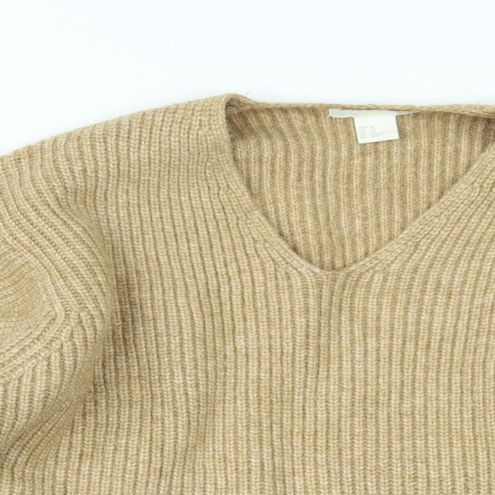 Womens UK Size XS H&M Brown Pullover Jumper
