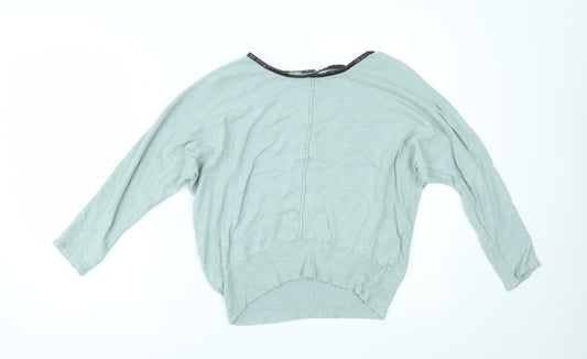 Womens UK Size 12 LEBEK Green Basic Blouse