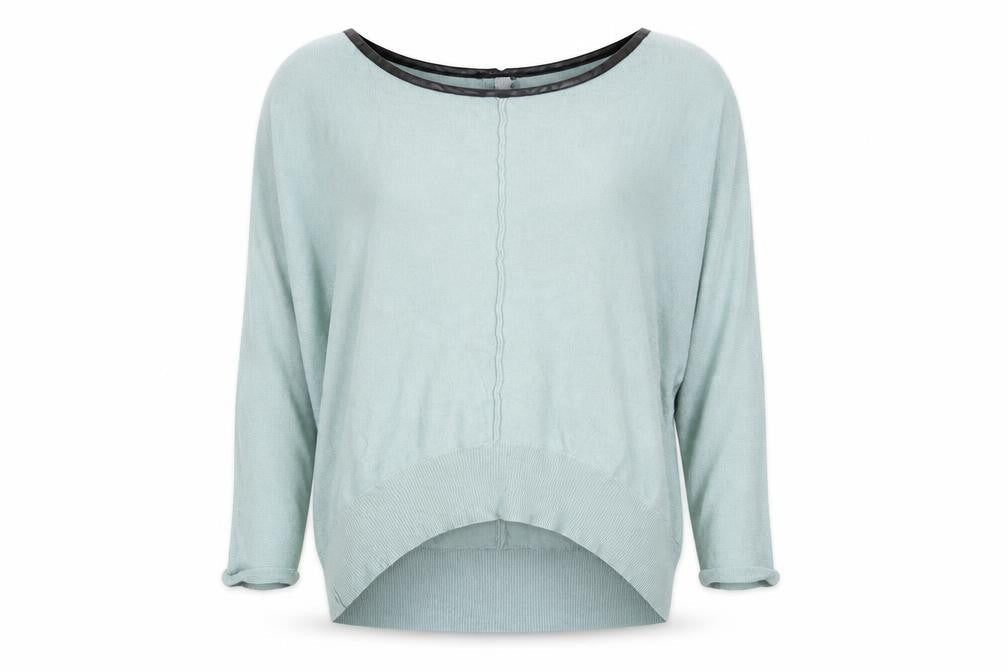 Womens UK Size 12 LEBEK Green Basic Blouse