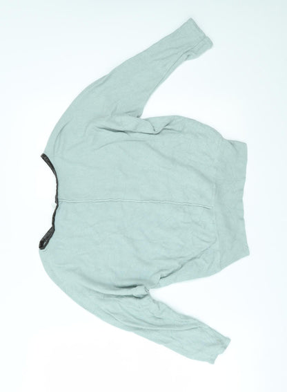 Womens UK Size 12 LEBEK Green Basic Blouse