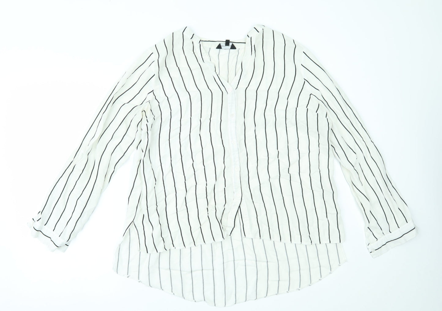 Womens UK Size 16 New Look White Basic Blouse