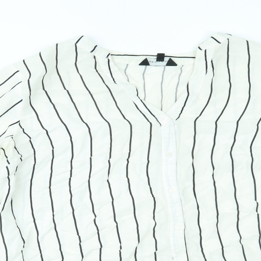 Womens UK Size 16 New Look White Basic Blouse