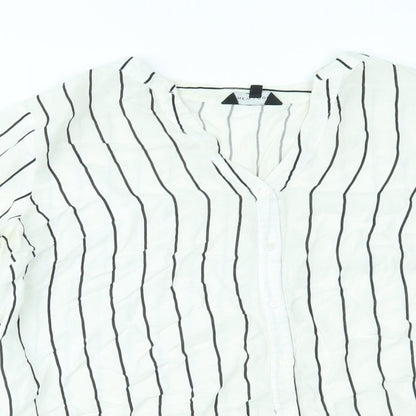 Womens UK Size 16 New Look White Basic Blouse
