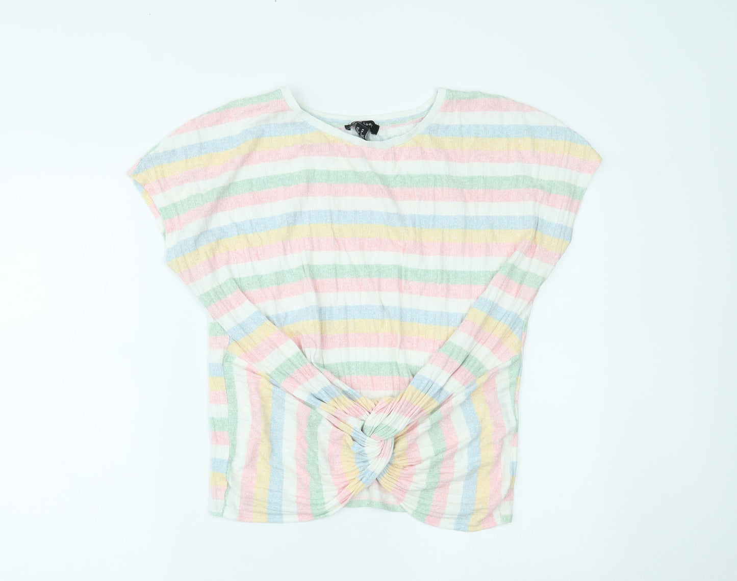 Womens UK Size M New Look Multicoloured Basic Blouse