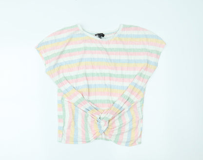Womens UK Size M New Look Multicoloured Basic Blouse