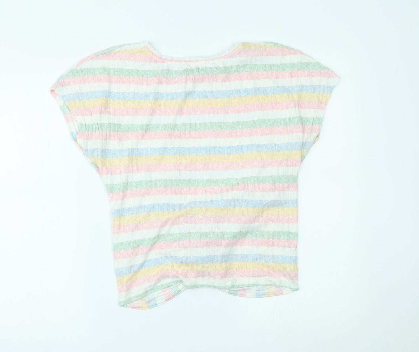 Womens UK Size M New Look Multicoloured Basic Blouse
