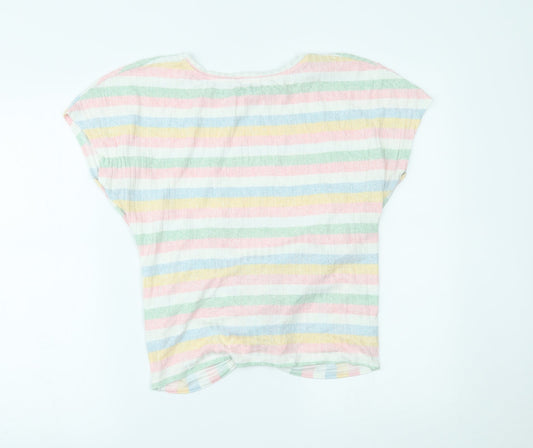 Womens UK Size M New Look Multicoloured Basic Blouse