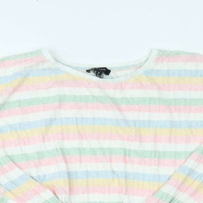Womens UK Size M New Look Multicoloured Basic Blouse