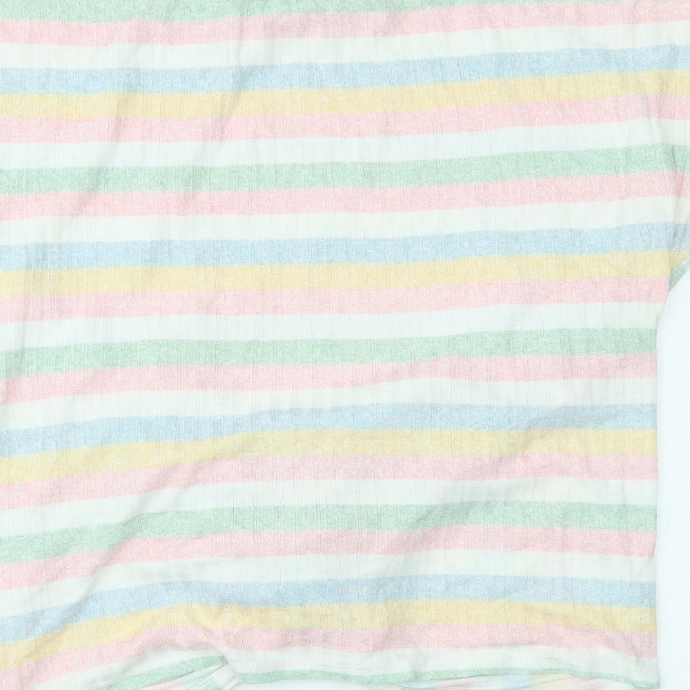 Womens UK Size M New Look Multicoloured Basic Blouse