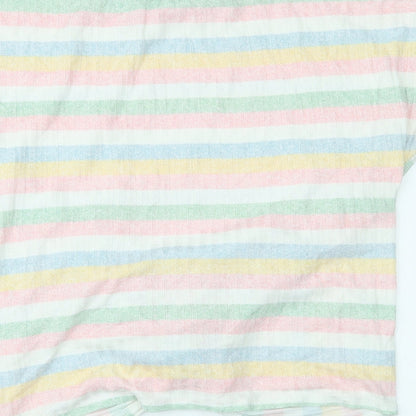 Womens UK Size M New Look Multicoloured Basic Blouse