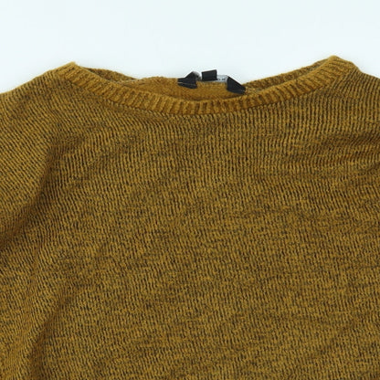 Womens UK Size 10 New Look Yellow Pullover Jumper