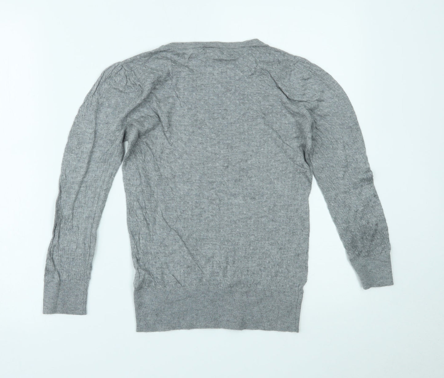 Womens UK Size S H&M Grey Basic Blouse