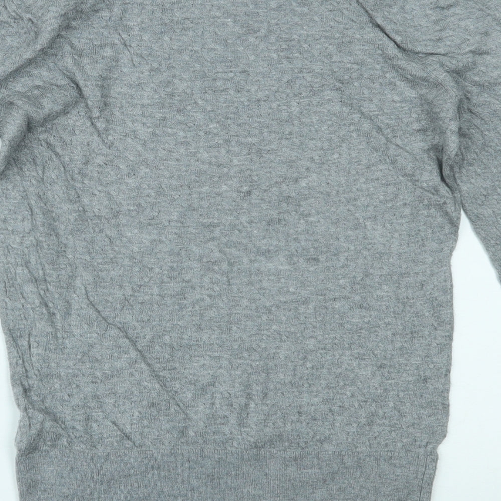 Womens UK Size S H&M Grey Basic Blouse