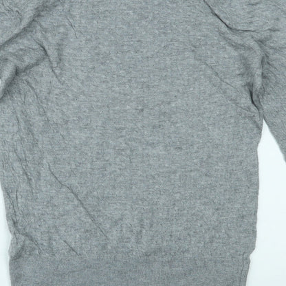 Womens UK Size S H&M Grey Basic Blouse