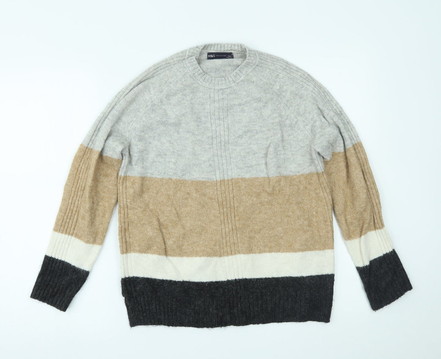 Womens UK Size M Marks and Spencer Multicoloured Pullover Jumper