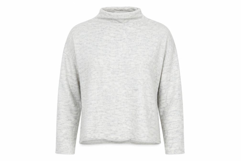 Womens UK Size 10 New Look Grey Basic Blouse