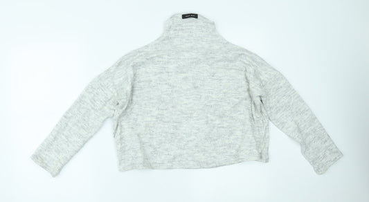 Womens UK Size 10 New Look Grey Basic Blouse