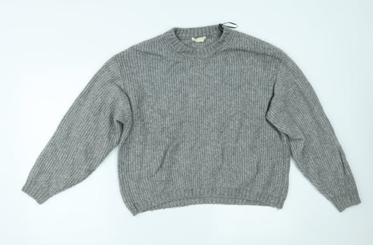 Womens UK Size S H&M Grey Pullover Jumper