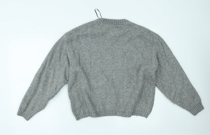 Womens UK Size S H&M Grey Pullover Jumper