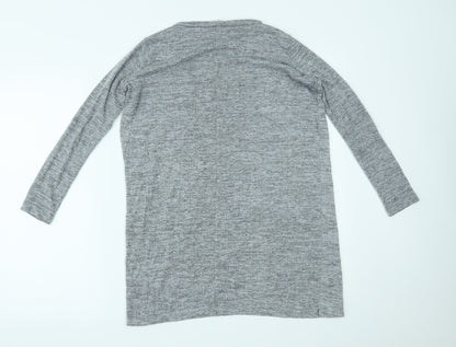 Womens UK Size 6 River Island Grey Basic Blouse