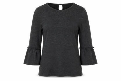 Womens UK Size M Spirit Grey Basic Blouse