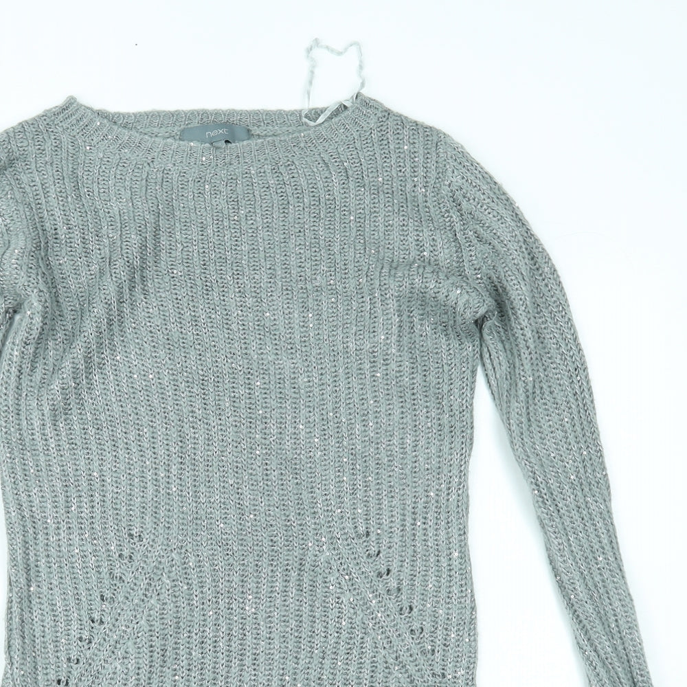 Womens UK Size XS NEXT Green Pullover Jumper
