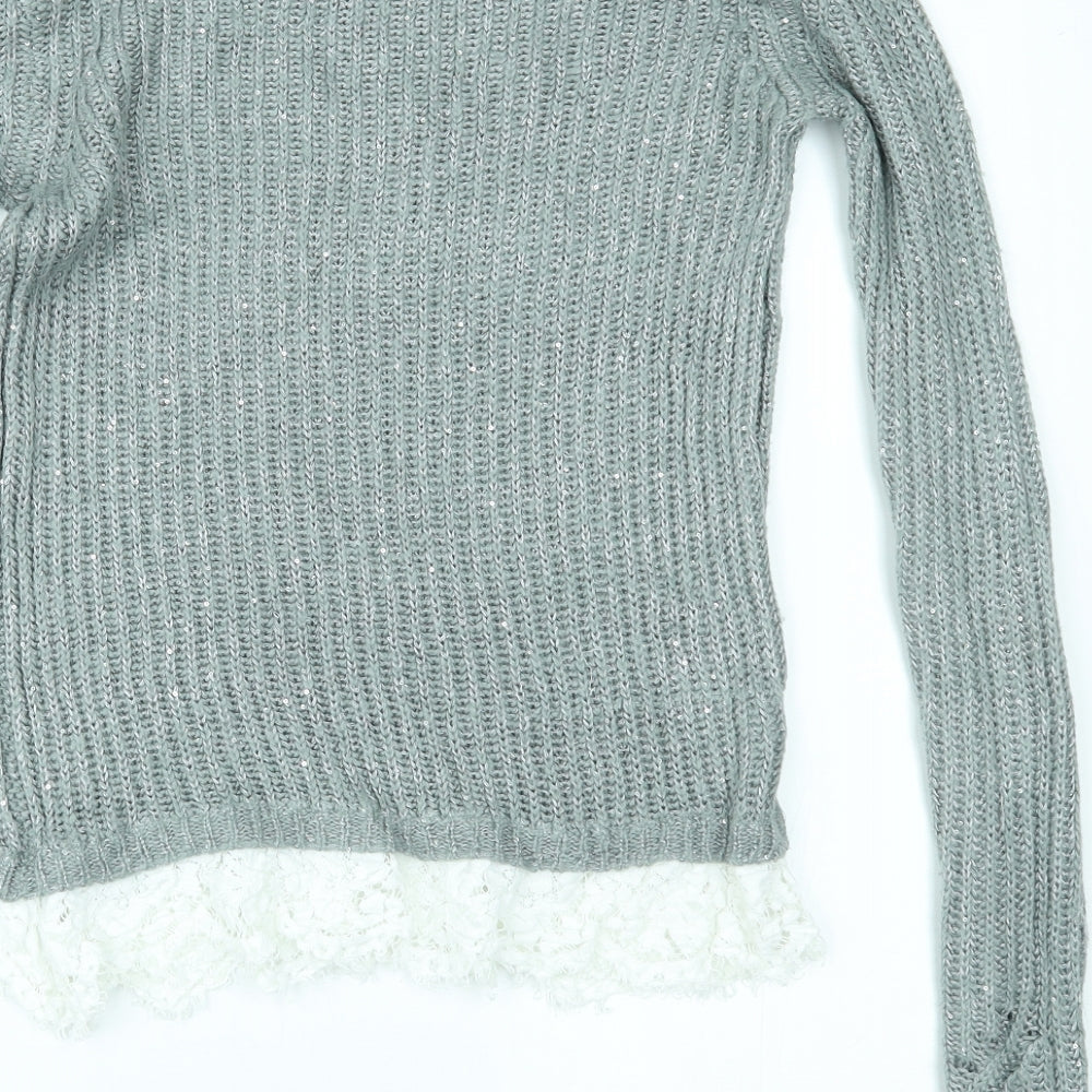 Womens UK Size XS NEXT Green Pullover Jumper