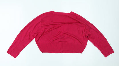 Womens UK Size 14 Marks and Spencer Pink Cardigan Jumper