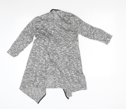 Womens UK Size S Miss Selfridge Grey Cardigan Jumper