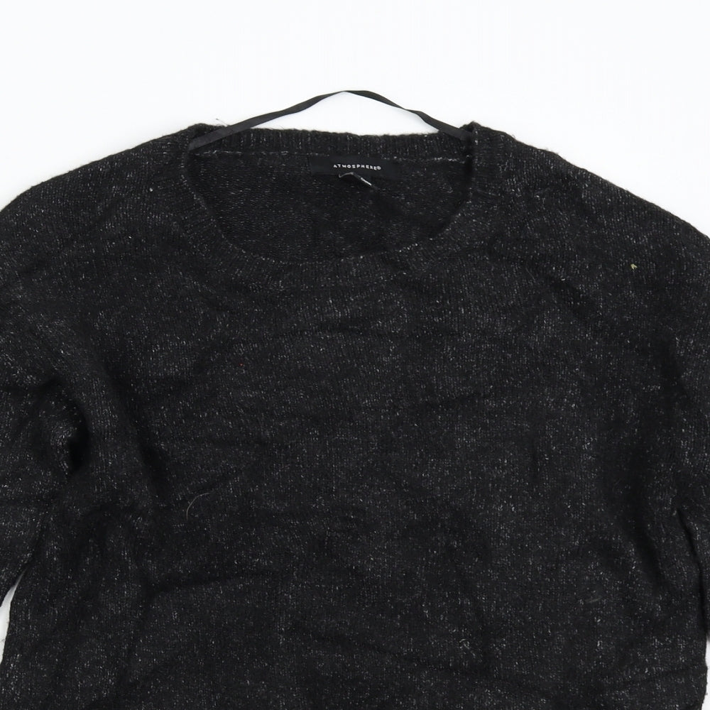 Primark Womens Black  Knit Pullover Jumper Size S  - Lace Trim
