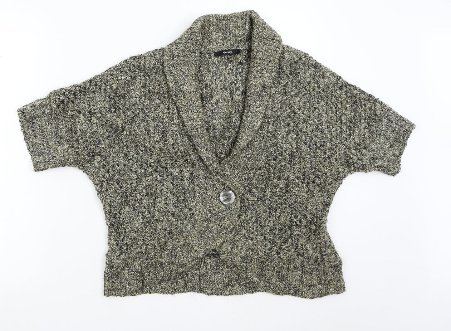 George Womens Brown  Knit Cardigan Jumper Size XL