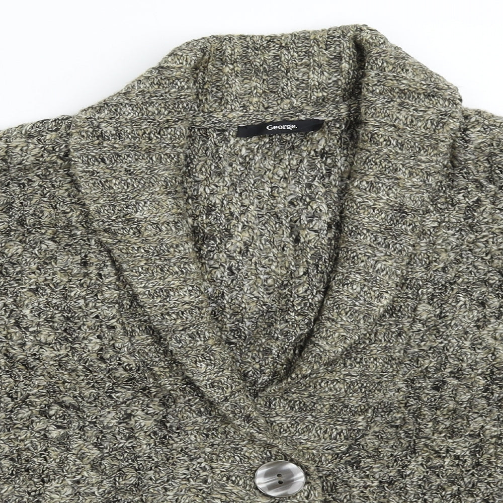 George Womens Brown  Knit Cardigan Jumper Size XL