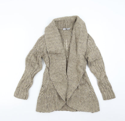 TU Womens Brown  Knit Cardigan Jumper Size S