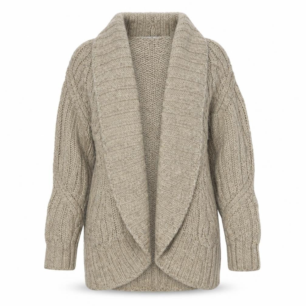 Womens UK Size S TU Brown Cardigan Jumper