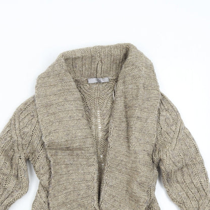 TU Womens Brown  Knit Cardigan Jumper Size S