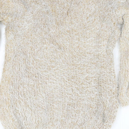 Womens UK Size M Buisdaei Brown Pullover Jumper